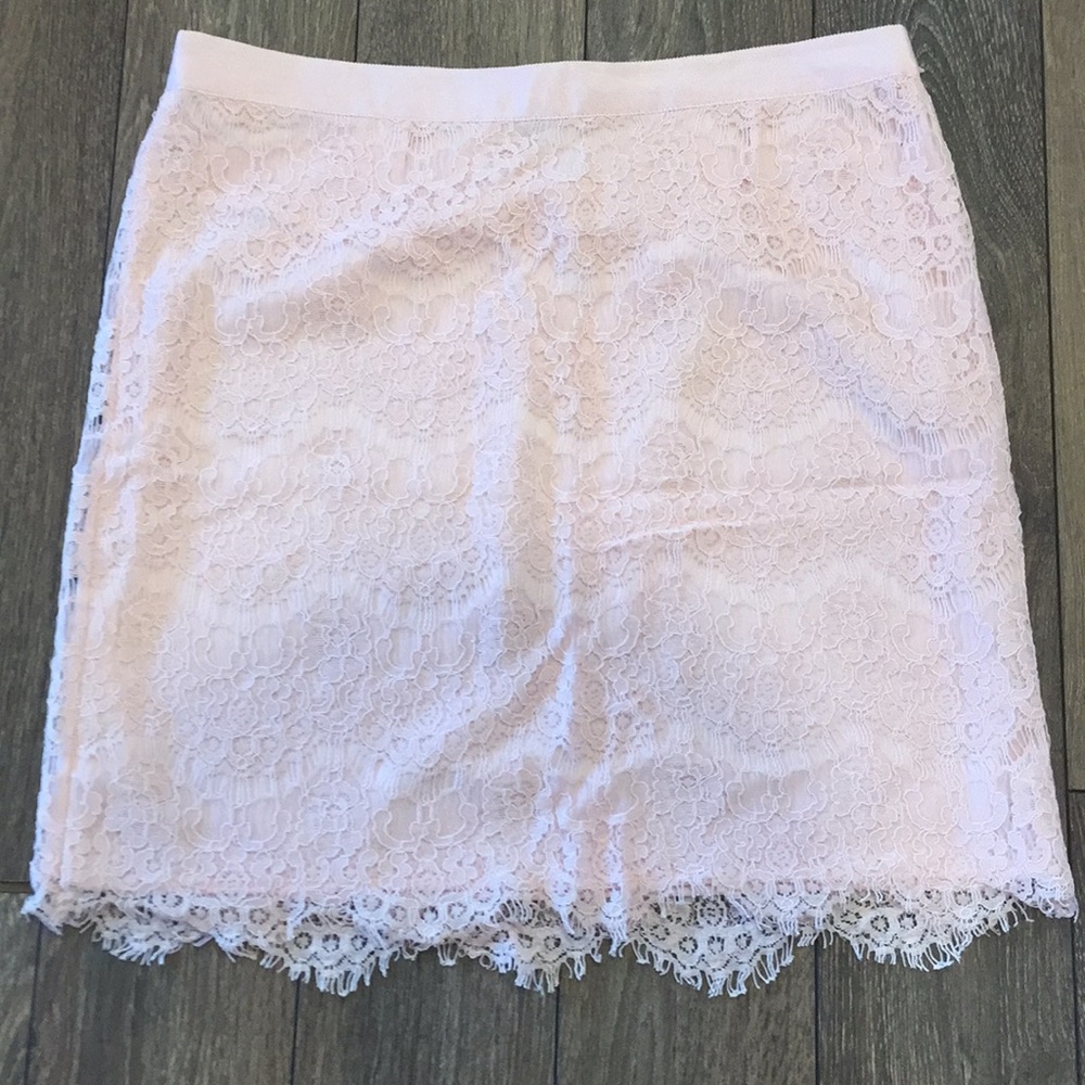 3/$15 Pink lace skirt